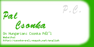 pal csonka business card